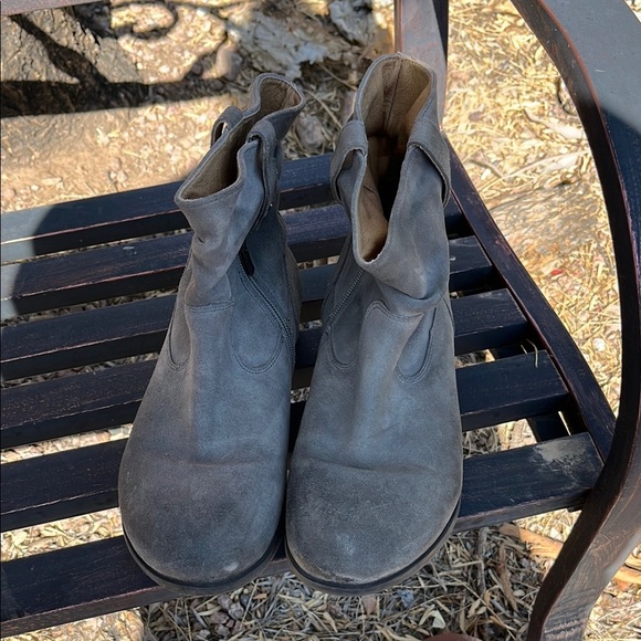 Birkenstock Slouch Gray Ankle Boots Size 40 - Picture 1 of 8